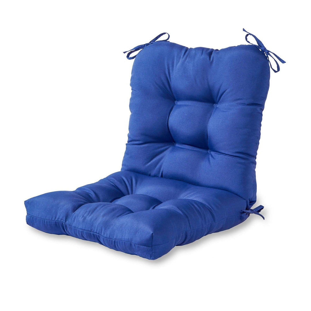 Driftwood Outdoor Marine Blue Seat/Back Chair Cushion Solid Modern - Diamond Home USA