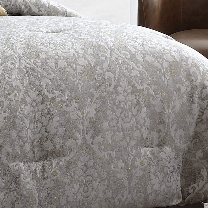 Riverbrook Home 100% Polyester Comforter Set King Lantana - Gray 10 Piece Set - Diamond Home USA