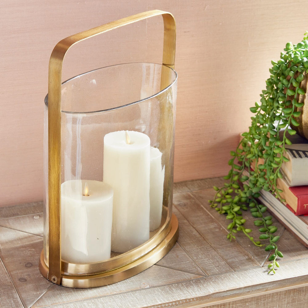 Hurricane Gold Glass - Diamond Home USA