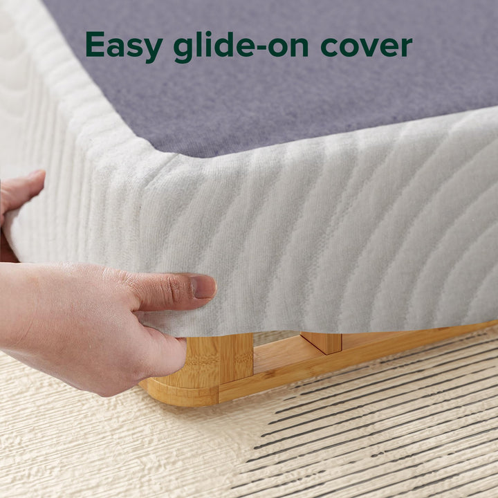 ZINUS Edgar 4 Inch Bamboo Box Spring Mattress Foundation Sturdy Bamboo Structure