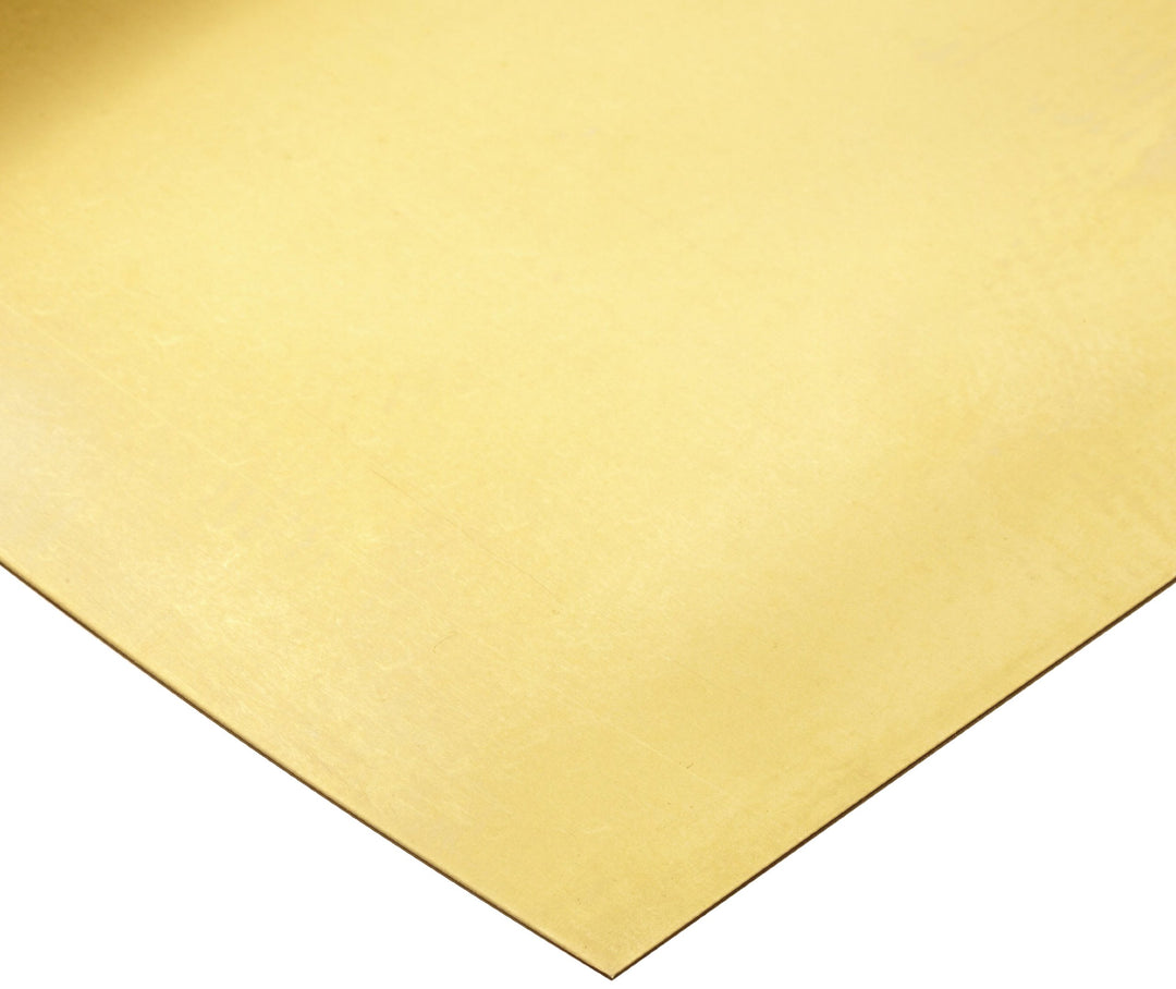 260 Brass Sheet Unpolished (Mill) Finish H02 Temper ASTM B19/ASTM B36 0.010"