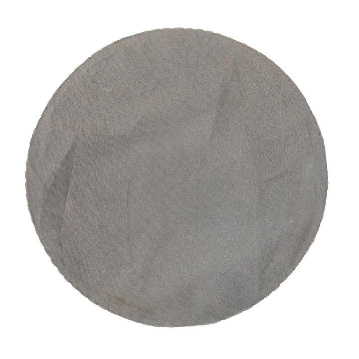 Christmas Beaded Round Placemat White Set of 4 Synthetic Fiber - Diamond Home USA