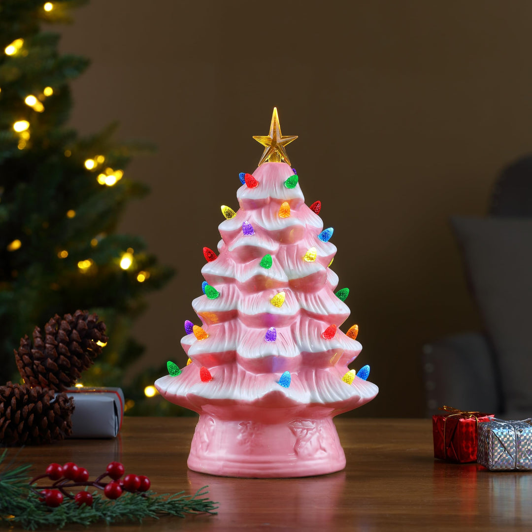 12" Nostalgic Ceramic Tree Pink