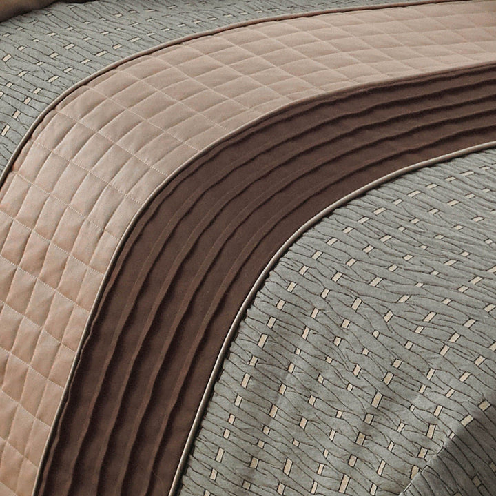 Riverbrook Home Elite Collection Comforter Set King Lexia - Brown/Multi 7 - Diamond Home USA