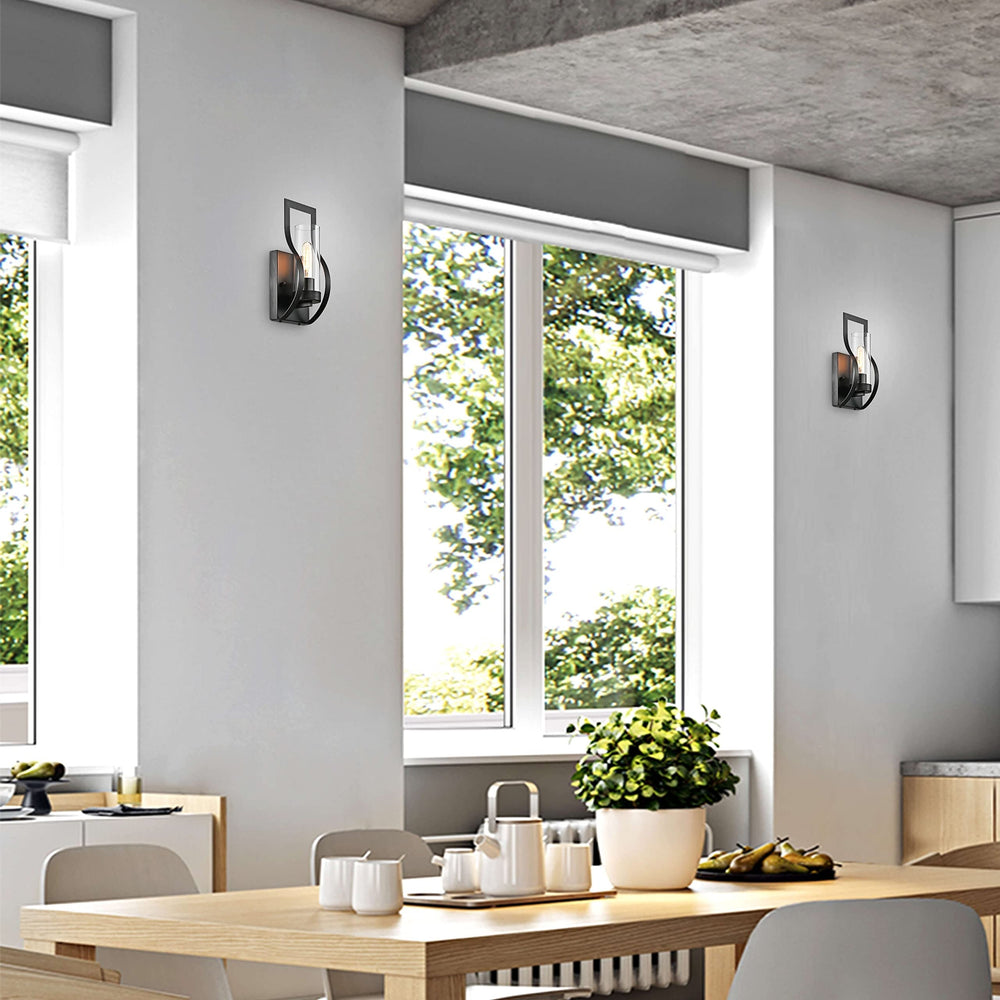 The Lighting Store Anastasia 1 Light Wall Sconce with Clear Glass Shade and - Diamond Home USA