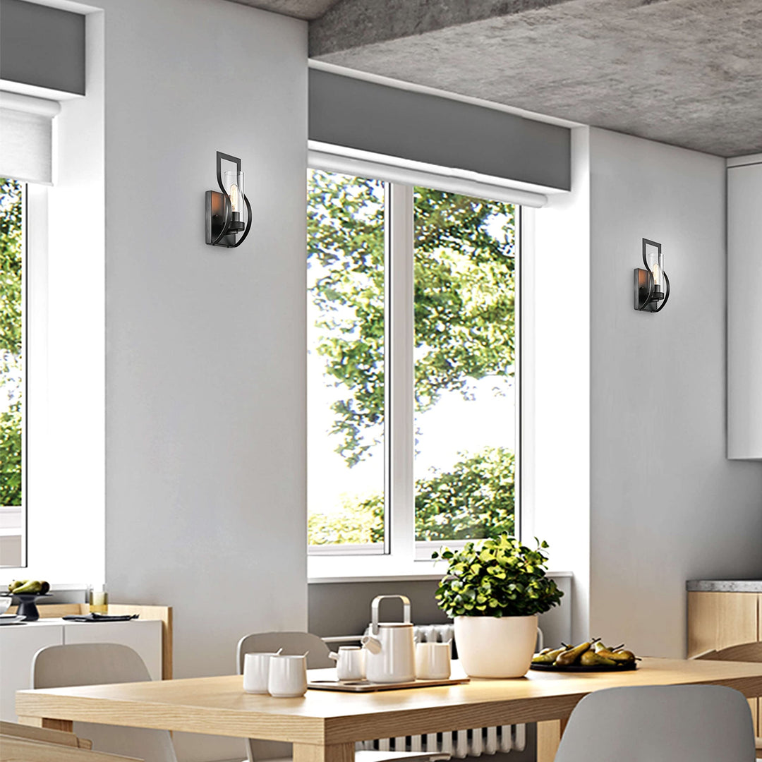 The Lighting Store Anastasia 1 Light Wall Sconce with Clear Glass Shade and - Diamond Home USA