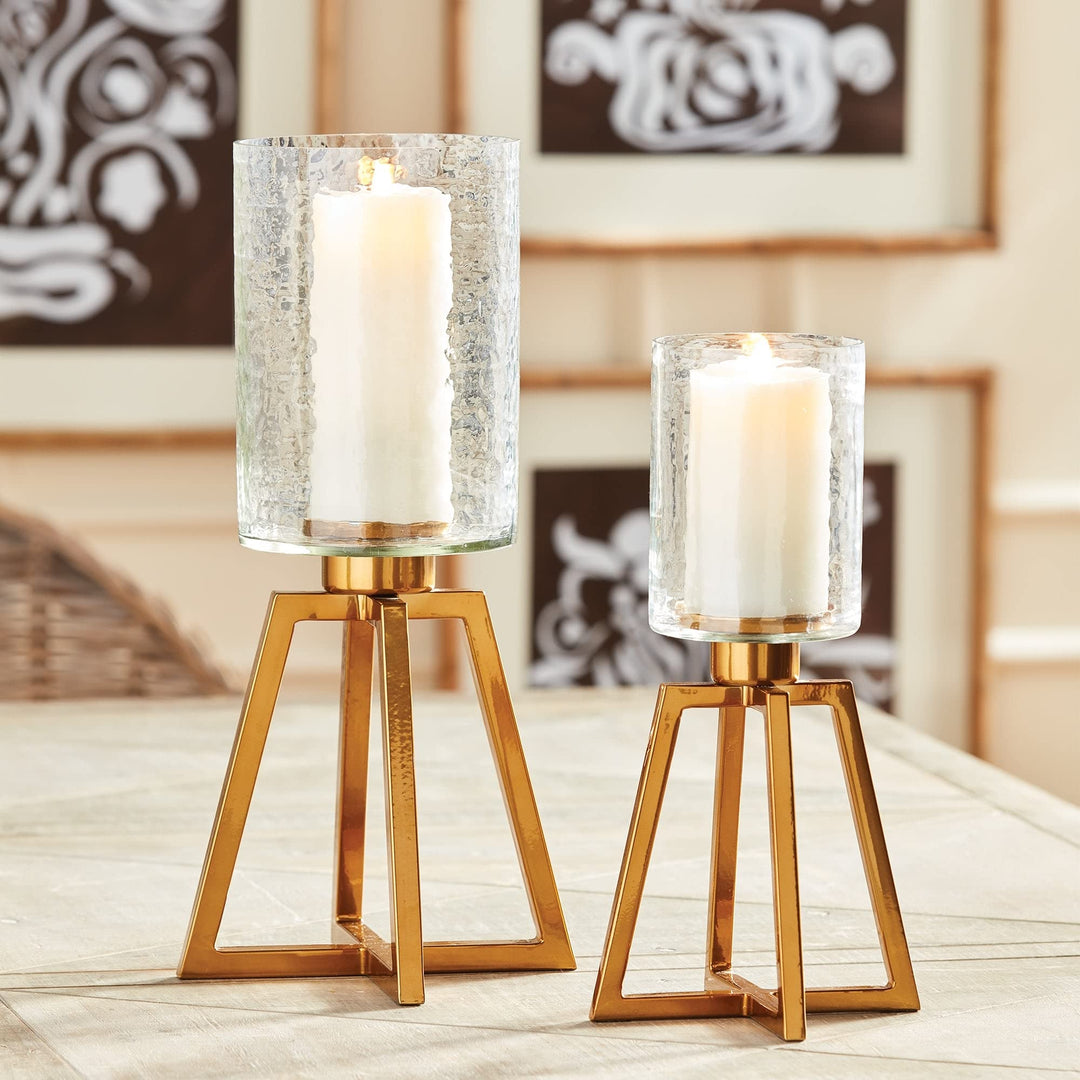 Hurricane Small Gold Modern Contemporary Iron - Diamond Home USA