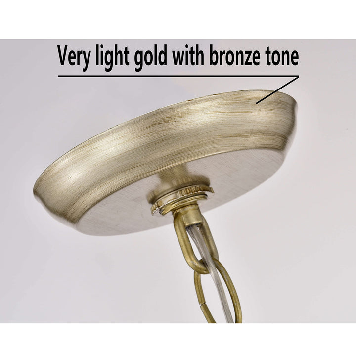 The Lighting Store Benita 4-Light Light Gold with Bronze Metal Crystal Orb - Diamond Home USA