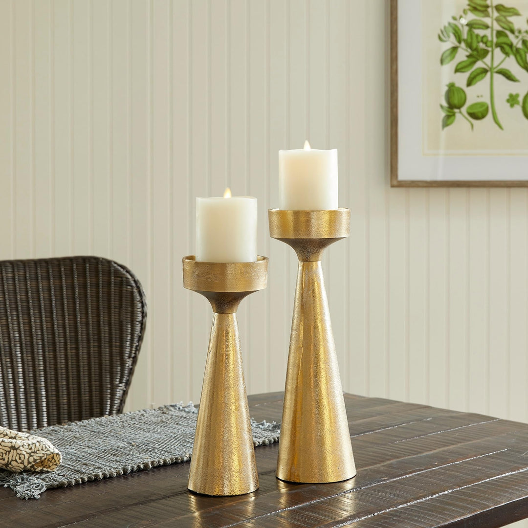 Candle Stand Small Gold - Diamond Home USA