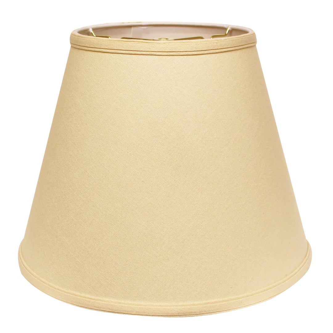 Cloth & Wire Beige Deep Empire Hardback Fabric Lampshade with Washer Fitter