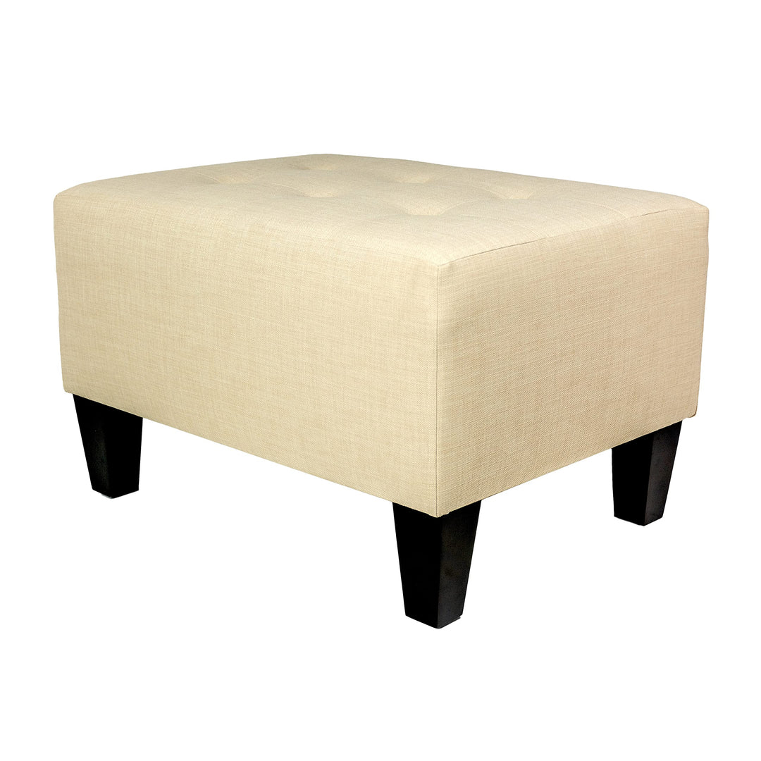 MJL Furniture Milo Squared Upholstered Ottoman Blue - Diamond Home USA