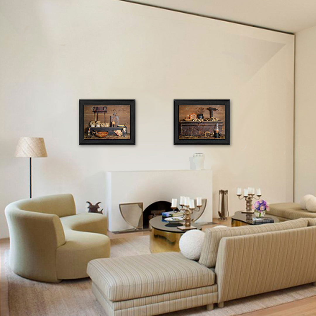 "Rustic" Collection By Billy Jacobs Printed Wall Art Ready To Hang Framed Poster - Diamond Home USA