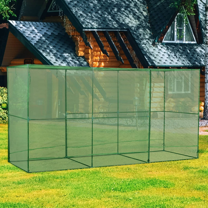12'x4'x6' Crop Cage Plant Protection Tent Netting Cover Lawn with Zippered