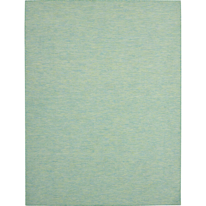Nourison Positano Indoor/Outdoor Blue/Green 10' x 14' Area Rug Easy Cleaning Non 10' x 14' - Blue/Green