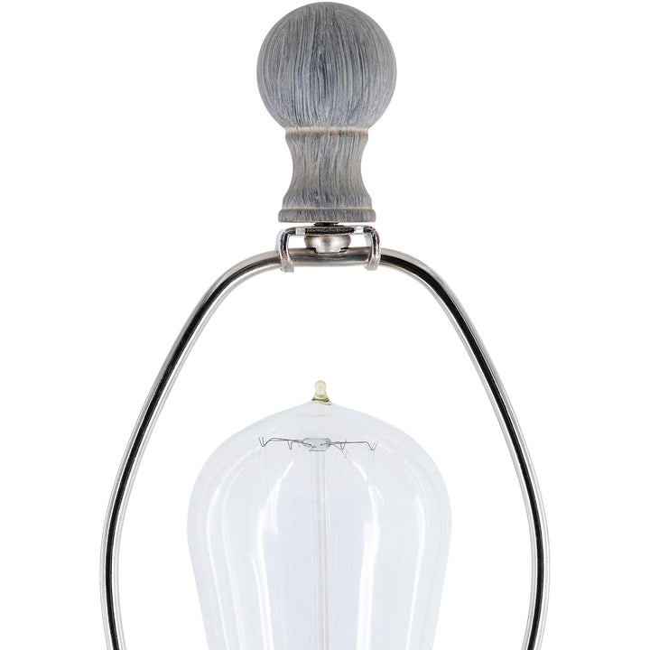 Classic Grey 28-inch Table Lamp - 28" h X 14" w 14" d Nickel Bulbs Included - Diamond Home USA