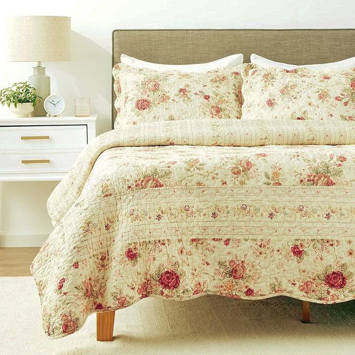 Chic Shabby Romantic Bedding Quilt Set
