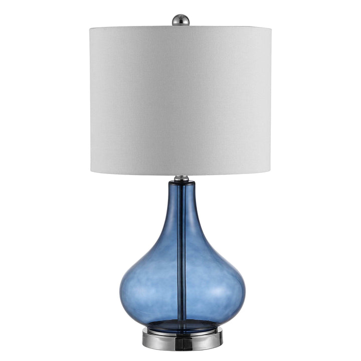 Lighting 24-inch Glass Table Lamp 13" X 24" Blue Modern Contemporary Traditional - Diamond Home USA
