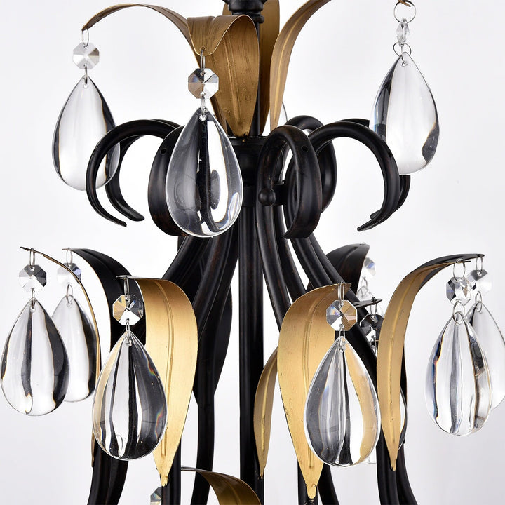 First Lighting Adhafera 8 Light Candle Chandelier - S - Diamond Home USA