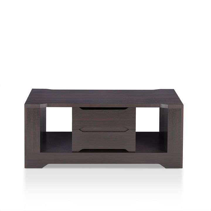 Furniture of America Schuber Contemporary Wood Coffee Table with 2-Drawer - Diamond Home USA