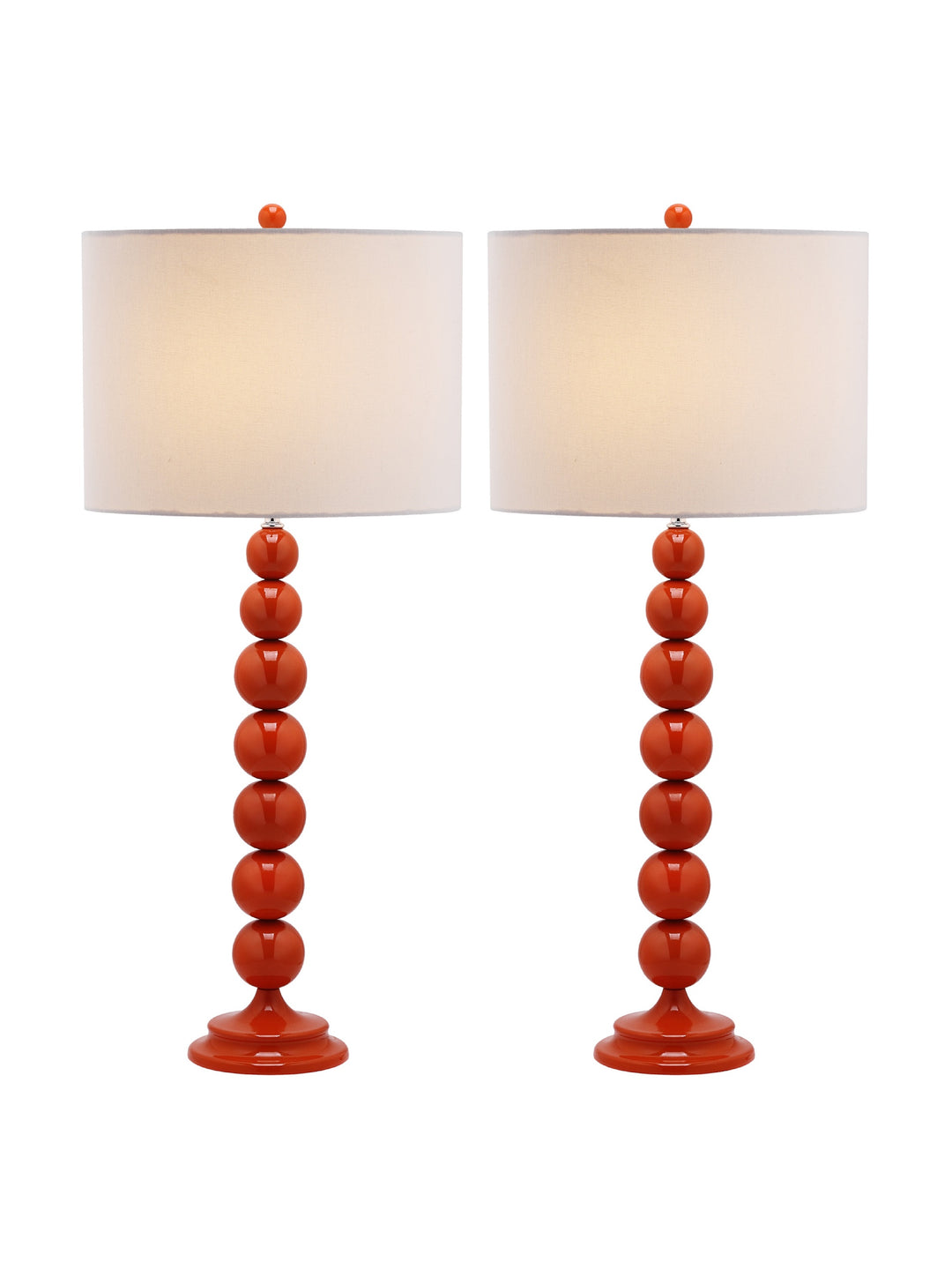 SAFAVIEH Lighting Collection Jenna Modern Contemporary Orange Stacked Ball