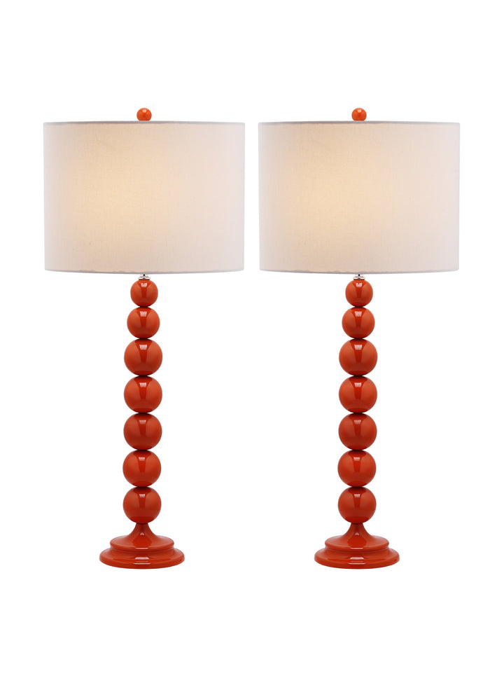 SAFAVIEH Lighting Collection Jenna Modern Contemporary Orange Stacked Ball