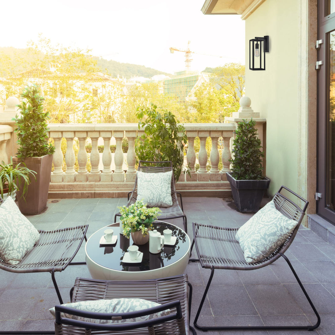 Globe Electric 44176 Bowery 1-Light Outdoor and Indoor Wall Sconce with a - Diamond Home USA