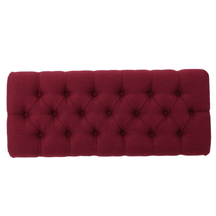 Christopher Knight Home Scarlett Fabric Ottoman Bench Dark