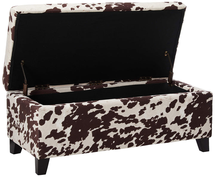 Christopher Knight Home Breanna Storage Ottoman Bench Milk Cow Print - Diamond Home USA