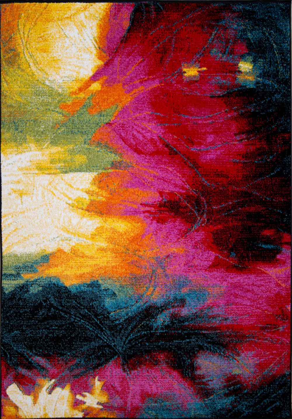 Home Dynamix Splash Mondrian Contemporary Abstract Area Rug