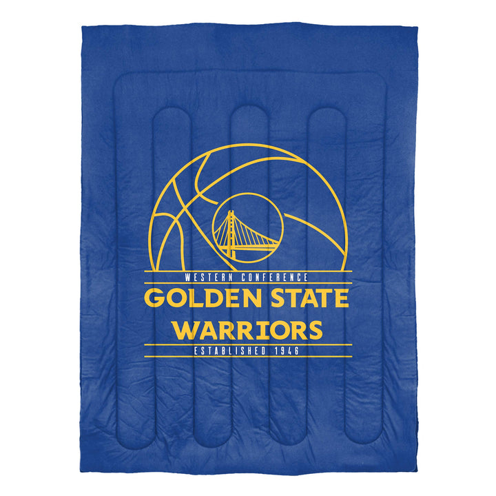 Northwest Company NBA Golden State Warriors Comforter and Sham Set Full/Queen - Diamond Home USA