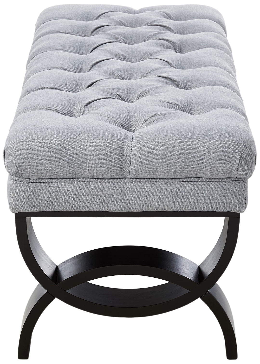 Christopher Knight Home Scarlett Fabric Ottoman Bench Dark