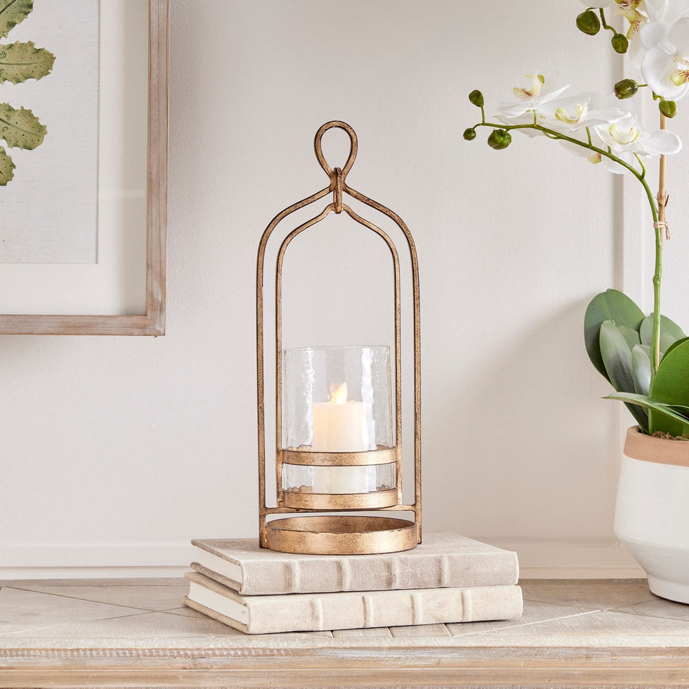 Hurricane Small Gold Iron - Diamond Home USA