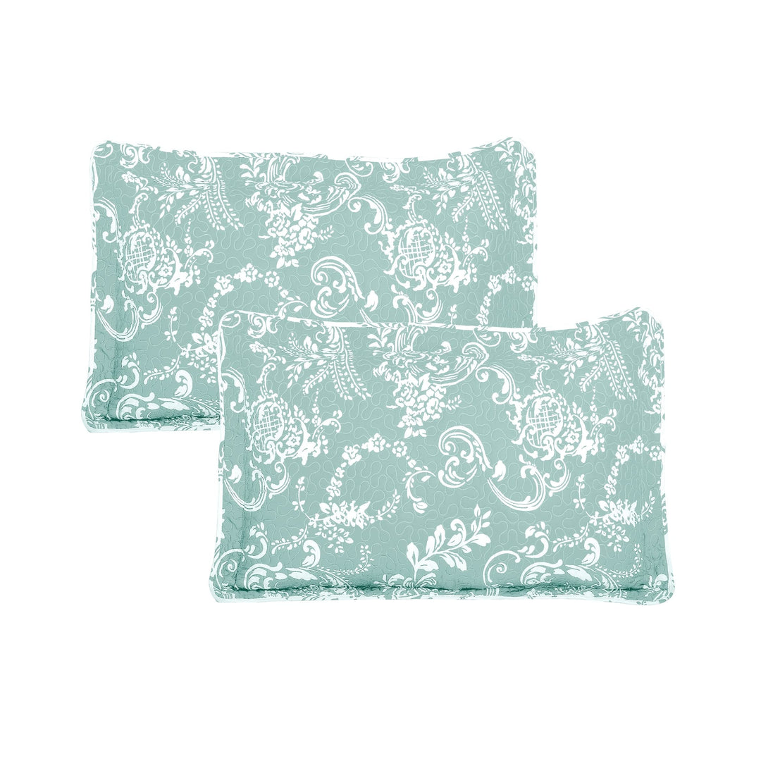 Serenta 5 Piece Printed Microfiber LA Boheme Quilt Set Taupe King King (102" x - Diamond Home USA