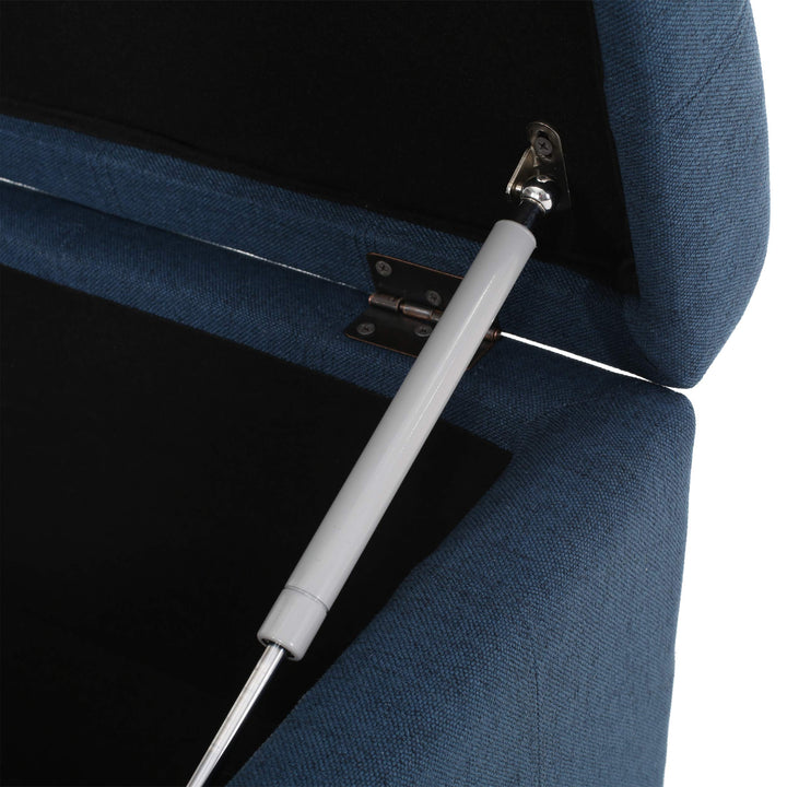 Christopher Knight Home Hedda Tufted Fabric Storage Ottoman Dark Gray+Dark