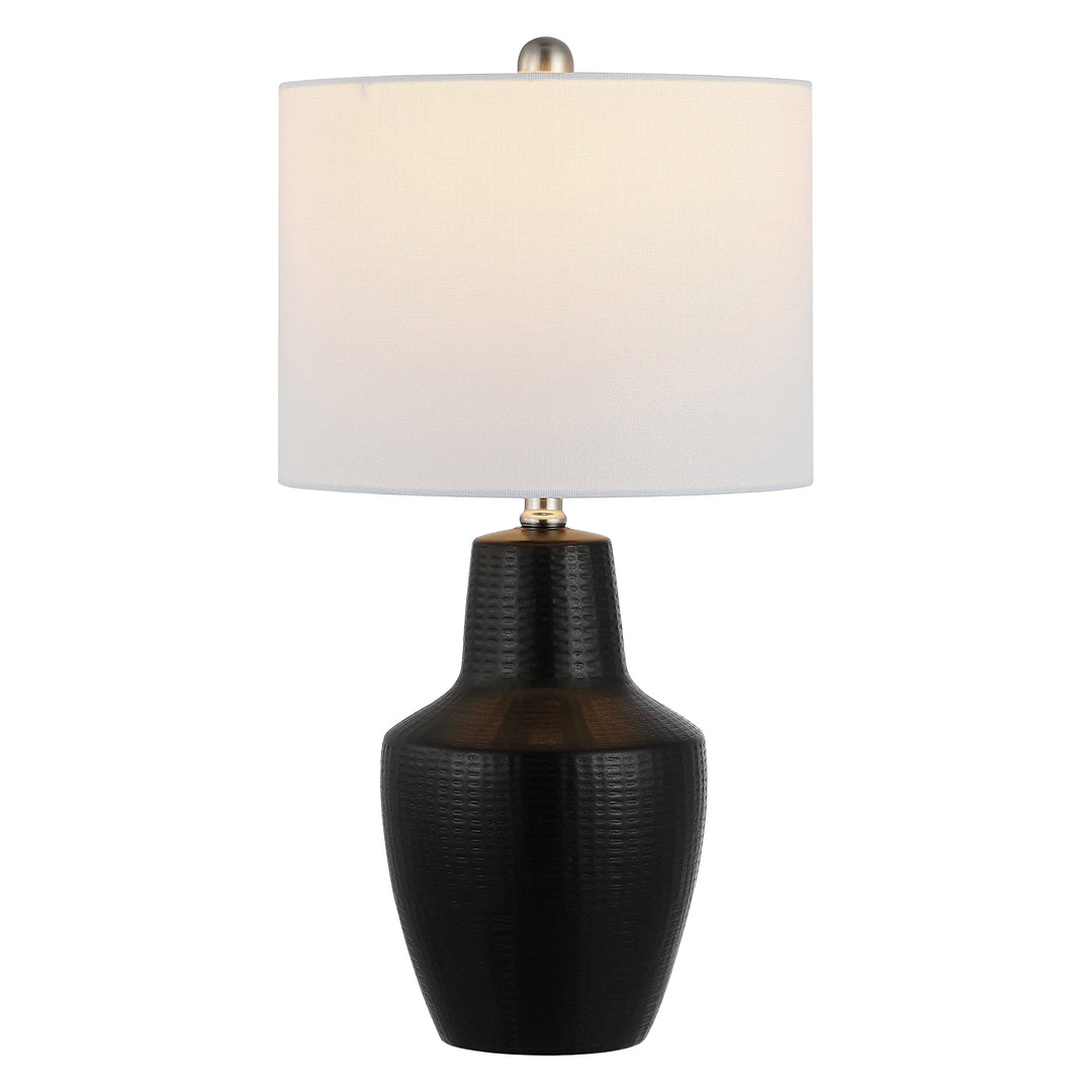 Lighting Modern 23-inch Table Lamp 12 in. W X D 23 H Black Contemporary Bulbs - Diamond Home USA