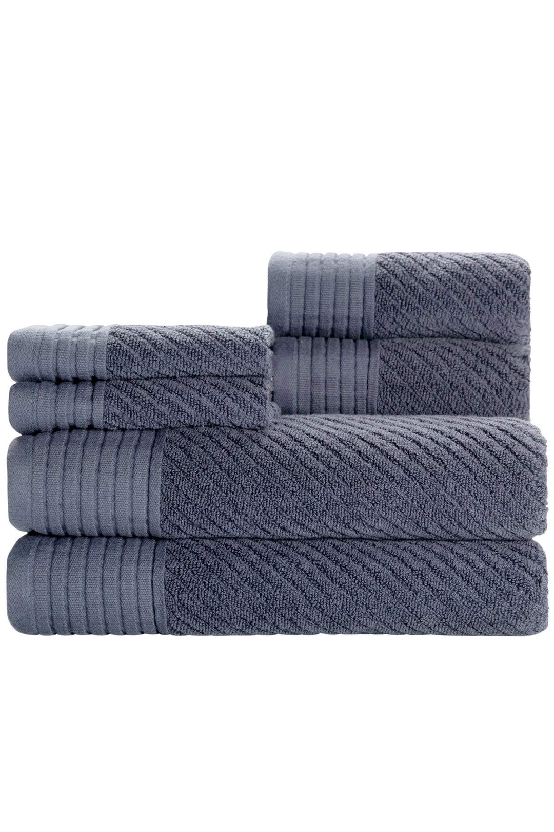 Caro Home Beacon 6-Piece Towel Set Persian Periwinkle