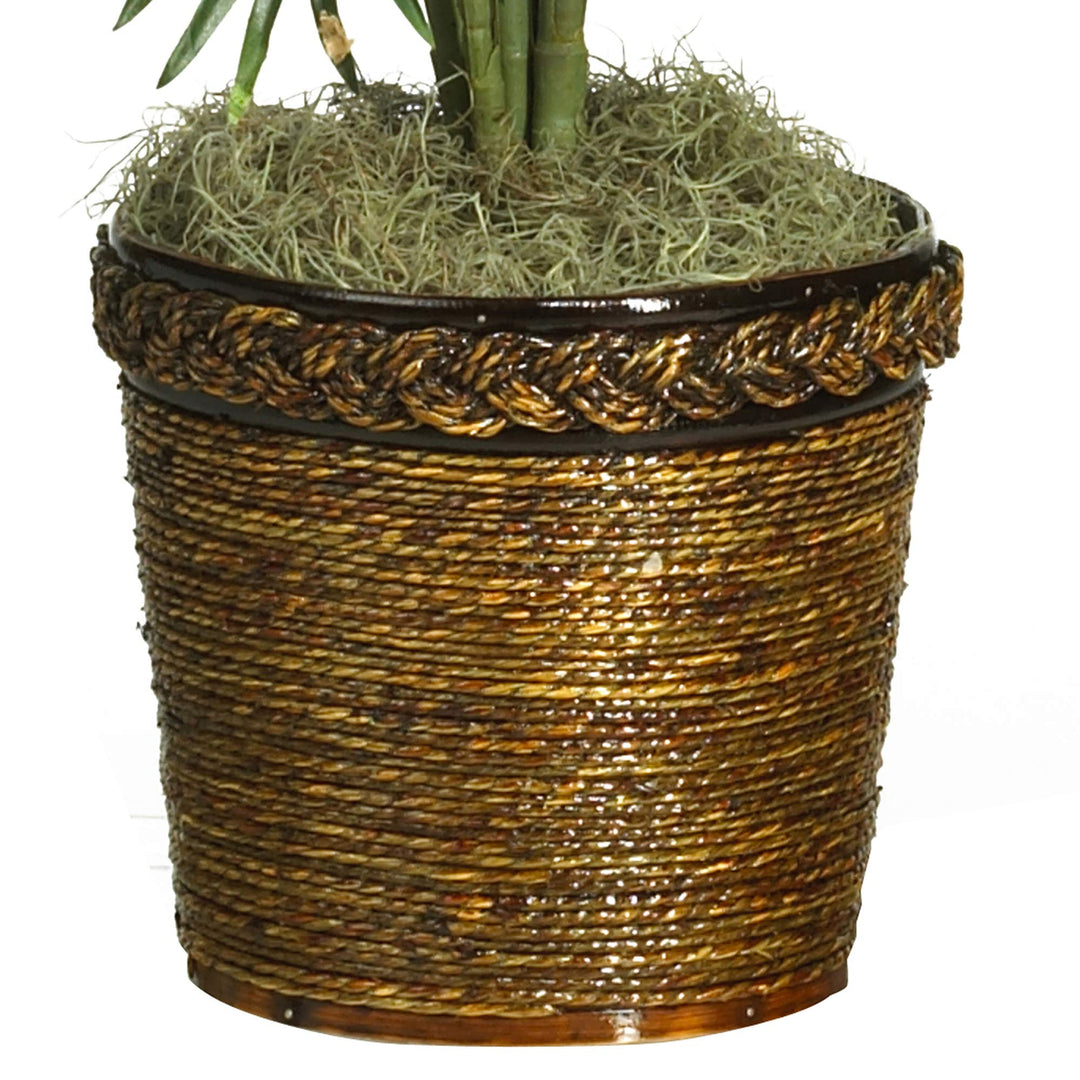 Nearly Natural 5263-0308 56in. Areca Palm Silk Tree with Basket Green 30" x - Diamond Home USA