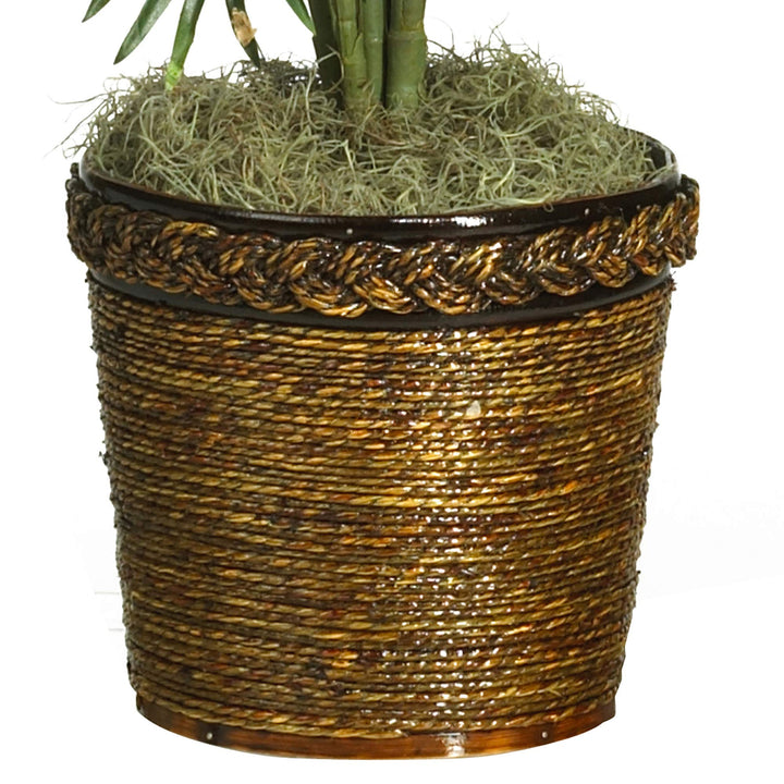 Nearly Natural 5263-0308 56in. Areca Palm Silk Tree with Basket Green 30" x - Diamond Home USA