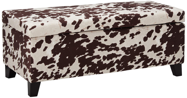 Christopher Knight Home Breanna Storage Ottoman Bench Milk Cow Print