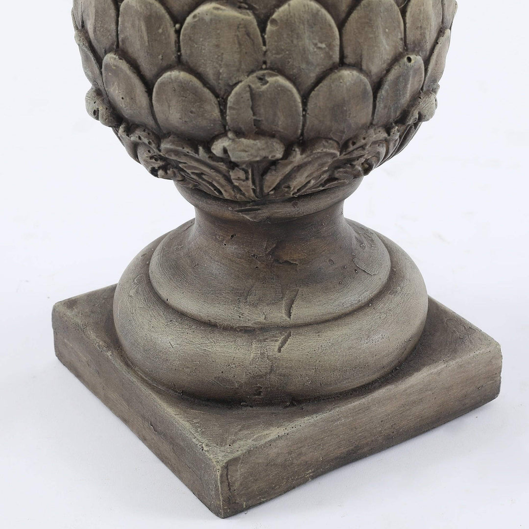14.2in. Copper Bronze Artichoke Finial Brown Mediterranean Traditional Magnesium - Diamond Home USA