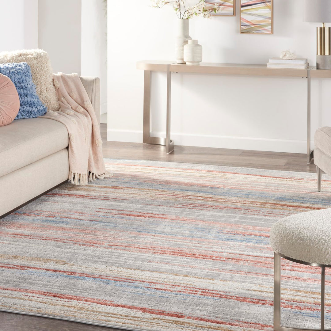 Nourison Elation Modern Abstract Stripe Area Rug