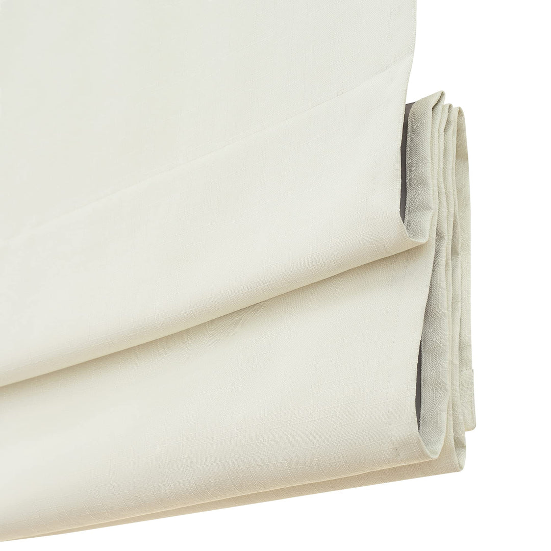 ECLIPSE Kylie Total Privacy Blackout Cordless Lined Window Roman Shade for 27x64 - Ivory - Diamond Home USA