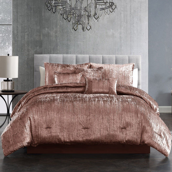 Riverbrook Home Turin Comforter Set King Blush 7 Piece Set Blush - King - 7 Piece