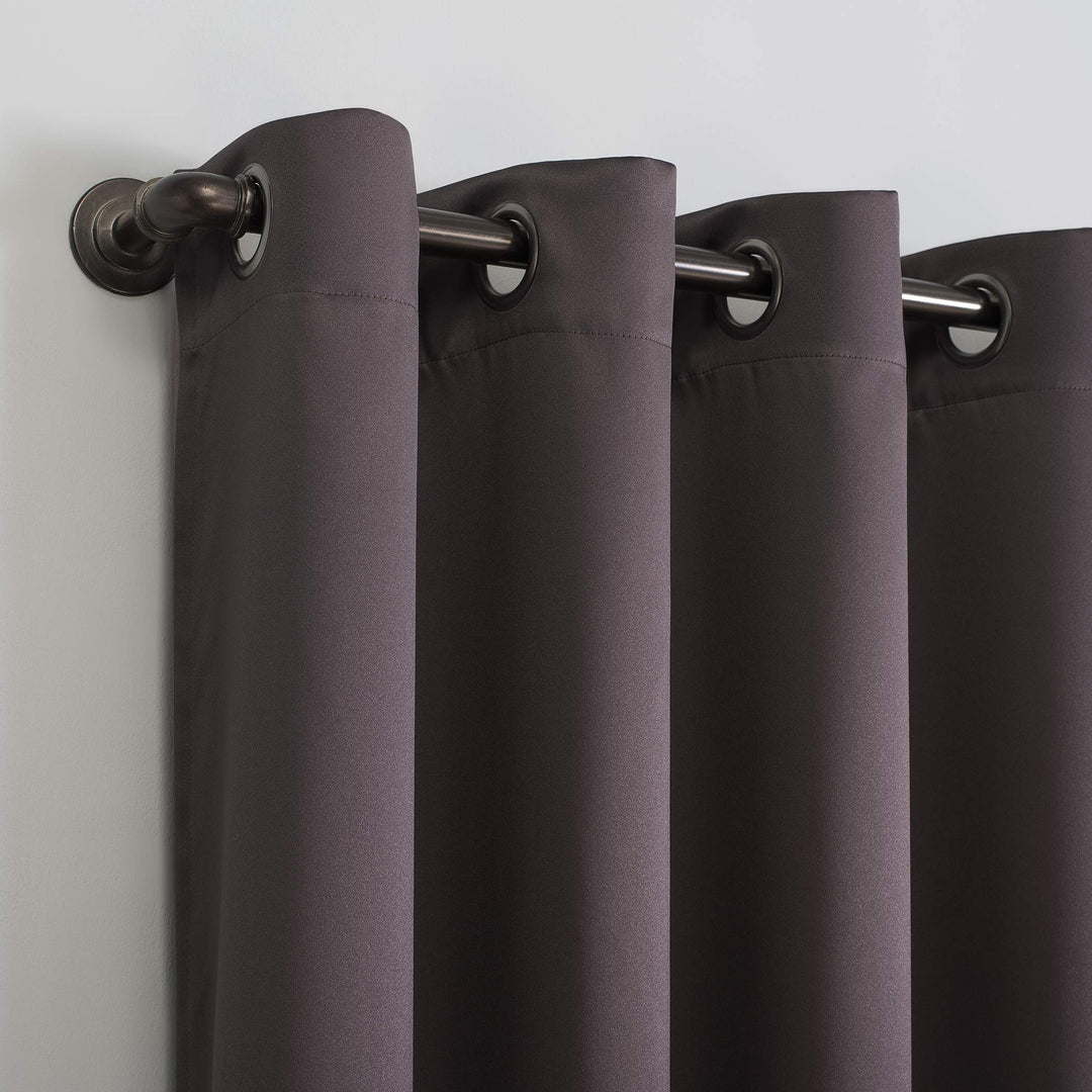 Sun Zero Nordic Theater Grade Extreme 100% Blackout Grommet Curtain Single Panel