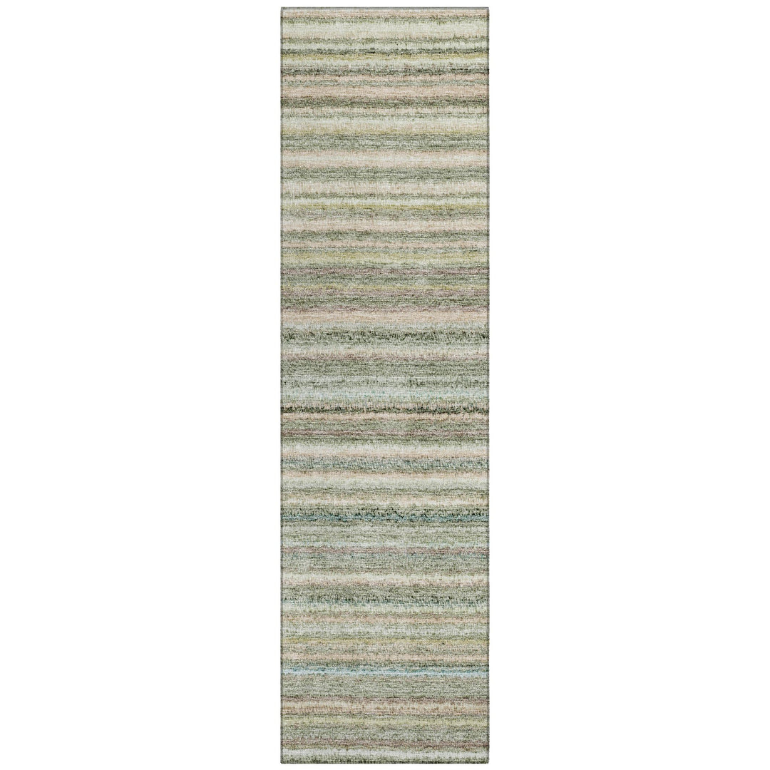 Addison Rugs Chantille ACN598 Sage 2'3" x 7'6" Indoor Outdoor Hallway Runner Rug Sage - 2'3" x 7'6"