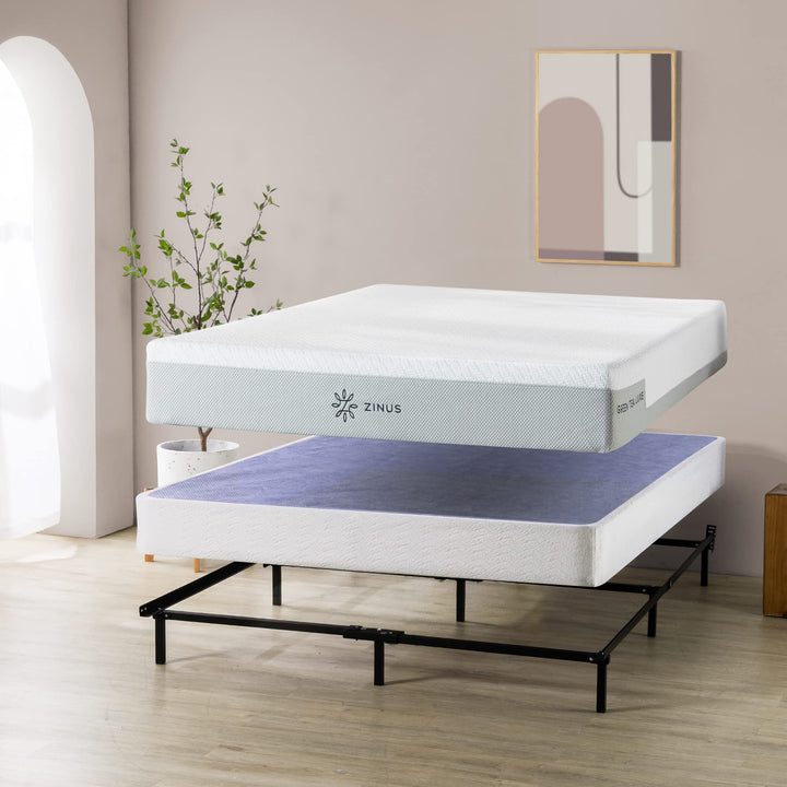 ZINUS 7 Inch Metal Smart Box Spring Mattress Foundation Strong Metal Frame
