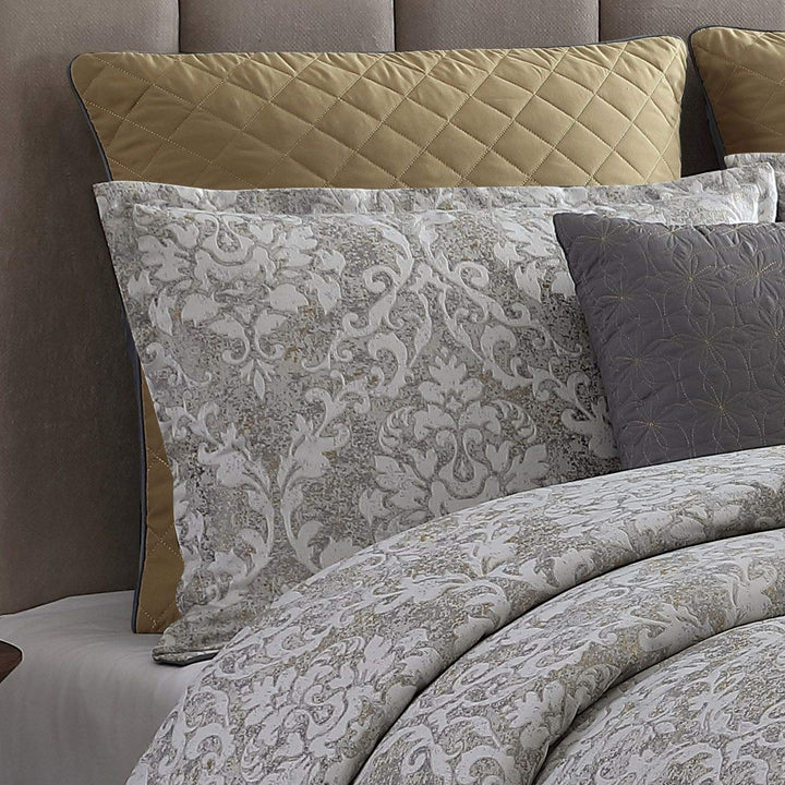 Riverbrook Home 100% Polyester Comforter Set King Lantana - Gray 10 Piece Set - Diamond Home USA