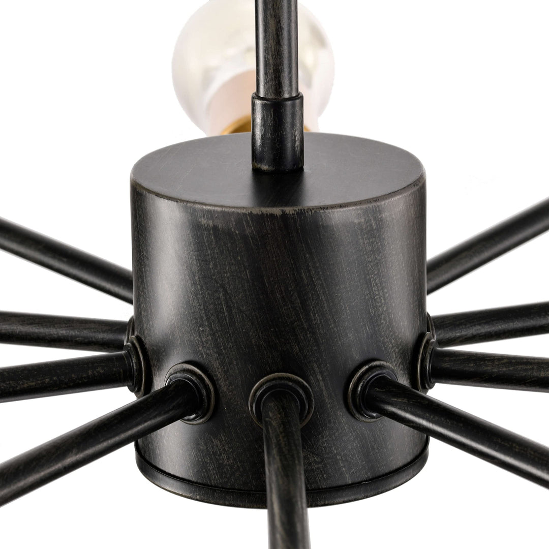 The Lighting Store Lorena Antique Black and Metallic Gold Sputnik 10-Light - Diamond Home USA