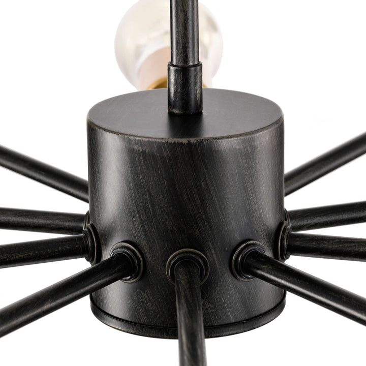 The Lighting Store Lorena Antique Black and Metallic Gold Sputnik 10-Light - Diamond Home USA