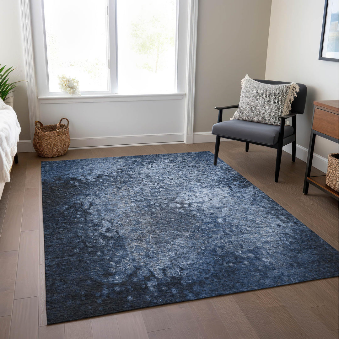 Addison Rugs Chantille ACN565 Blue 5' x 7'6 Indoor Outdoor Area Rug Stain - Diamond Home USA